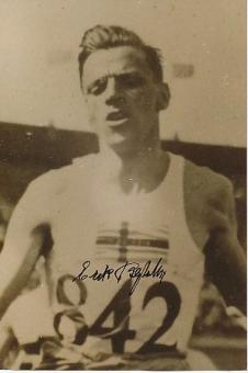 Erik Byléhn † 1986  Schweden 2.OS Olympia 1948  Leichtathletik  Autogramm   Foto original signiert 