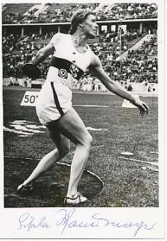 Gisela Mauermayer † 1995 Olympiasiegerin 1936   Leichtathletik  Autogramm   Foto original signiert 