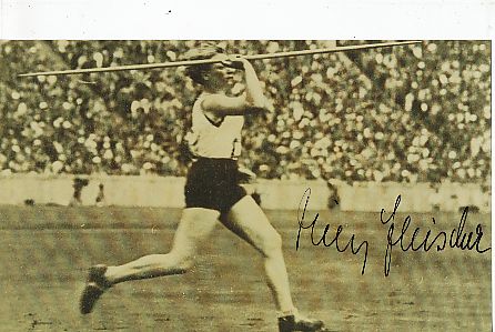 Tilly Fleischer † 2005 Olympiasiegerin 1936   Leichtathletik  Autogramm   Foto original signiert 