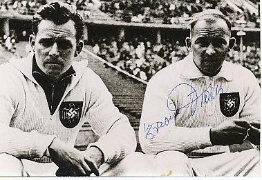 Erwin Blask † 1999    2.OS Olympia 1936  Leichtathletik  Autogramm   Foto original signiert 