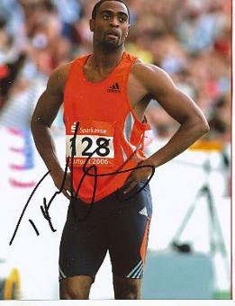 Tyson Gay  USA  Leichtathletik  Autogramm   Foto original signiert 
