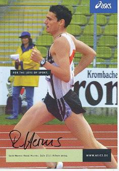 Rene Herms † 2009    Leichtathletik Autogrammkarte original signiert 
