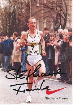 Stephane Franke † 2011    Leichtathletik Autogrammkarte original signiert 