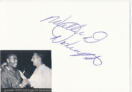 Willie Davenport † 2002 USA  Olympiasieger 1968  Leichtathletik  Autogramm Karte original signiert 