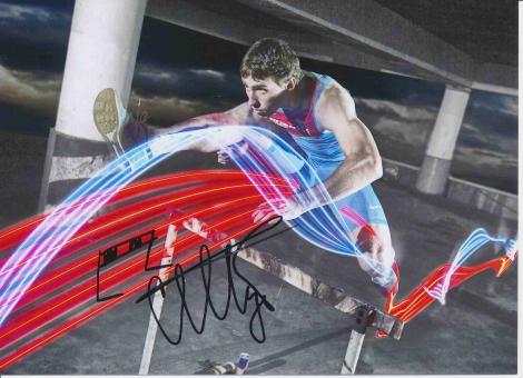 Sergey Shubenkov  Rußland  Leichtathletik Autogramm 13x18 cm Foto original signiert 