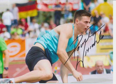 Pawel Wiesiolek  Polen  Leichtathletik Autogramm 13x18 cm Foto original signiert 