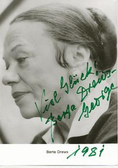 Berta Drews † 1987  Film & TV  Autogrammkarte original signiert 