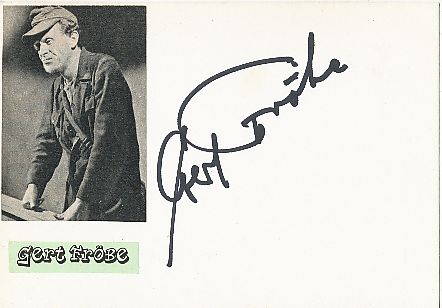 Gert Fröbe † 1988   Film & TV Autogramm Karte original signiert 