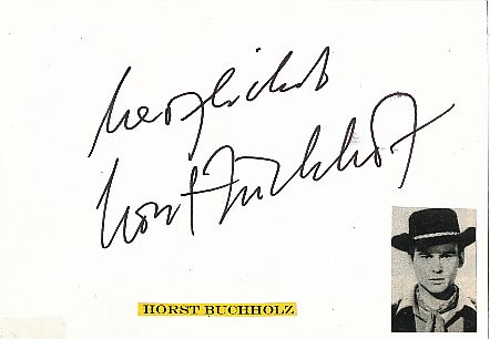 Horst Buchholz † 2003   Film & TV Autogramm Karte original signiert 