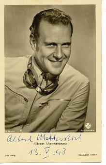 Albert Matterstock † 1960  Film & TV  Autogrammkarte original signiert 