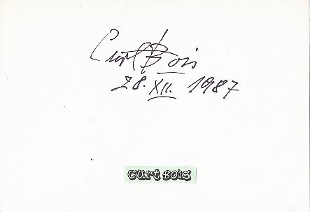 Curt Bois † 1991  Film & TV Autogramm Karte original signiert 