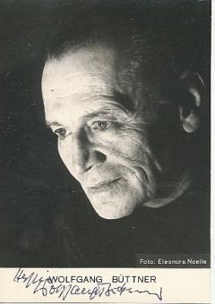 Wolfgang Büttner † 1990  Film & TV  Autogrammkarte original signiert 