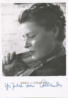 Gisela von Collande † 1960   Film & TV  Autogrammkarte original signiert 