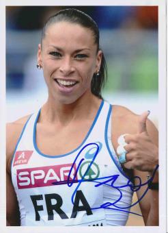 Cindy Billaud  Frankreich   Leichtathletik Autogramm 13x18 cm Foto original signiert 