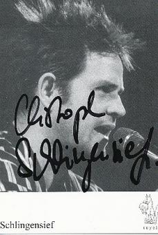 Christoph Schlingensief † 2010  Regisseur  Film & TV  Autogrammkarte original signiert 