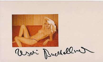 Ursula "Uschi" Buchfellner  Nackt  Film & TV  Autogramm Foto original signiert 