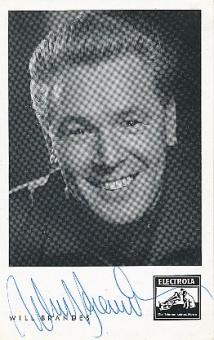 Will Brandes † 1990  Musik & Film & TV  Autogrammkarte original signiert 