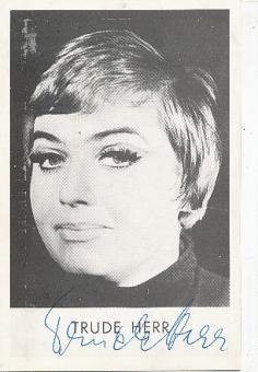 Trude Herr † 1991  Musik  Autogrammkarte original signiert 