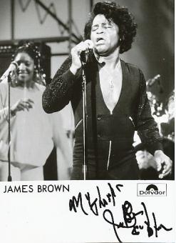 James Brown † 2006  USA Musik Legende Autogramm Foto original signiert 