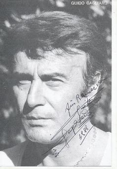 Guido Gagliardi † 1996  Film & TV  Autogrammkarte original signiert 