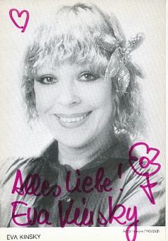 Eva Kinsky † 2000   Film & TV  Autogrammkarte original signiert 