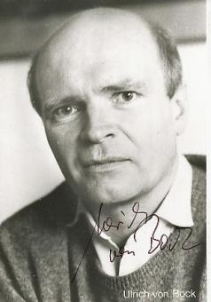Ulrich von Bock  Film & TV  Autogrammkarte original signiert 
