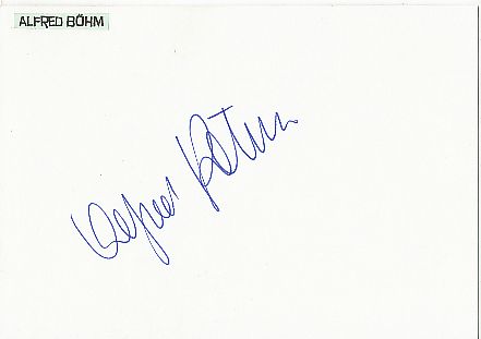 Alfred Böhm † 1995   Film & TV Autogramm Karte original signiert 