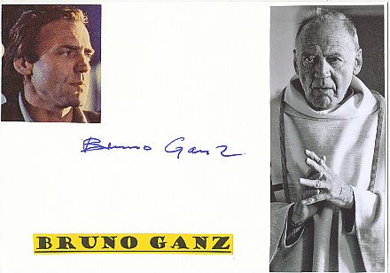 Bruno Ganz † 2019   Film & TV Autogramm Karte original signiert 