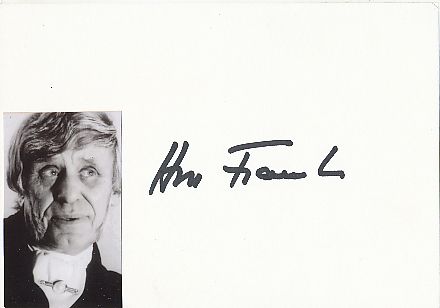 Horst Frank † 1999   Film & TV Autogramm Karte original signiert 