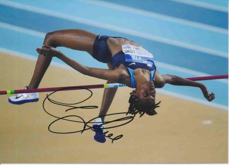 Chaunte Lowe  USA  Leichtathletik Autogramm 13x18 cm Foto original signiert 