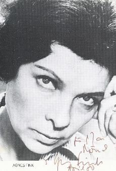 Agnes Fink † 1994  Film & TV  Autogrammkarte original signiert 