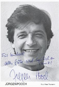 Jürgen Pooch  † 1998  Film & TV  Autogrammkarte original signiert 