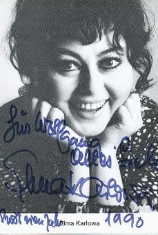Elma Karlowa  † 1994  Film & TV  Autogrammkarte original signiert 