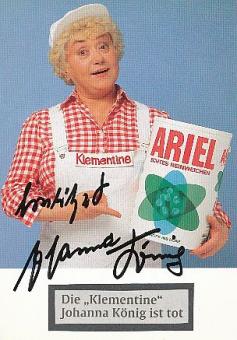 Johanna König  † 2009  Film & TV  Autogrammkarte original signiert 