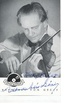 Barnabás von Géczy † 1971  Ungarn Violinist   Musik  Autogrammkarte original signiert 