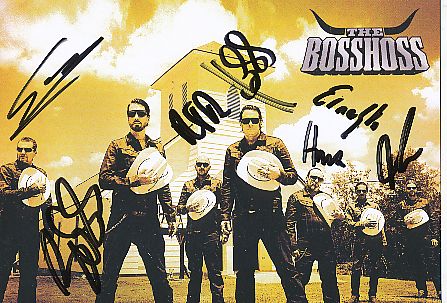 The BossHoss   Musik  Autogrammkarte original signiert 