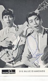 The Blue Diamonds  Musik  Autogrammkarte original signiert 