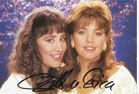 Gitti & Erica  Musik  Autogrammkarte original signiert 