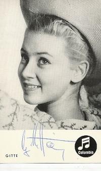 Gitte Haenning  Musik  Autogrammkarte original signiert 