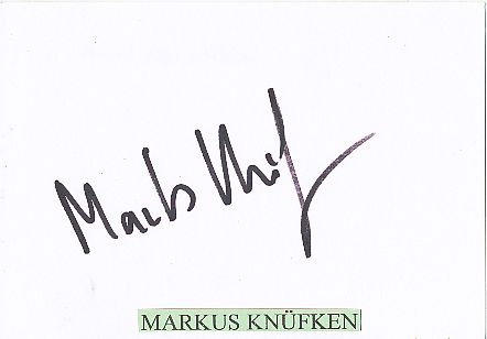 Markus Knüfken   Film & TV Autogramm Karte original signiert 