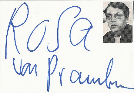 Rosa von Praunheim  Regisseur   Film & TV Autogramm Karte original signiert 