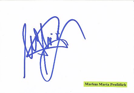 Markus Maria Profitlich TV Autogramm Karte original signiert 