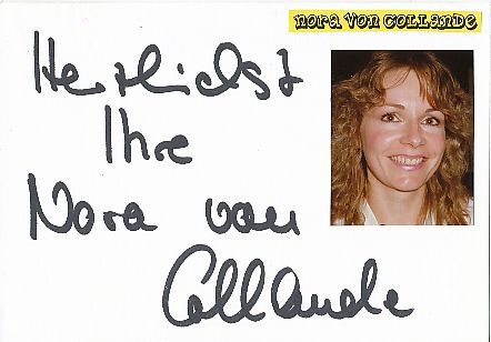 Nora von Collande  Film & TV Autogramm Karte original signiert 