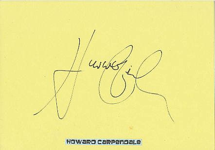 Howard Carpendale  Musik  Autogramm Karte original signiert 