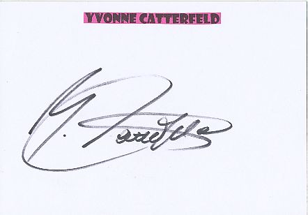 Yvonne Catterfeld  Musik  Autogramm Karte original signiert 