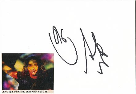 Alex Christensen  U 96  Musik  Autogramm Karte original signiert 