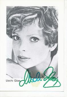 Uschi Glas   Film & TV  Autogrammkarte original signiert 