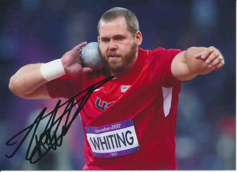 Ryan Whiting  USA  Leichtathletik Autogramm 13x18 cm Foto original signiert 