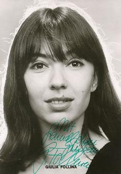 Giulia Follina   Film & TV  Autogrammkarte original signiert 