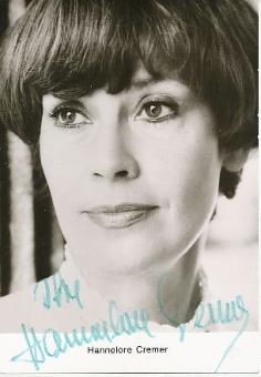 Hannelore Cremer   Film & TV  Autogrammkarte original signiert 